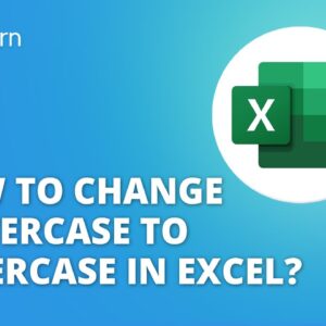How To Change Lower Case To Upper Case In Excel? | Excel Training | Excel For Beginners| Simplilearn